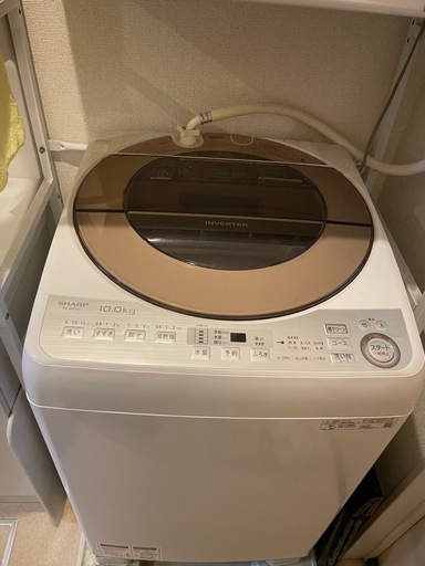 SHARP 洗濯機ES-GV10C-T 10kg 取引者決まりました　