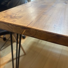 【美品】LOWYAダイニングテーブル 120×70cm／シンプルでおしゃれ！の画像