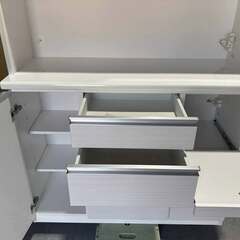 最高級 日本製 古賀家具 キッチンボードCaprice－カプリス－ 幅120cmUsed/美品の画像