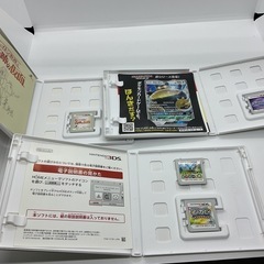 【3DSソフト4本セット】星のカービィ・ポケモンムーン・レイトン教授・どうぶつの森 の画像