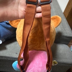 クマ型ぬいぐるみ ストラップ付きの画像