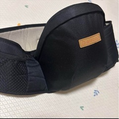 ブラック ヒップシート メッシュポケット付きの画像