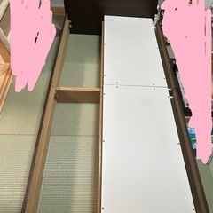 シングルベッド、引き出し付き
の画像