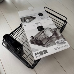 カインズ 水切りラック　ノワールシンクスライド水切りバスケット HC112　の画像