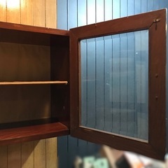 アンティーク調　　ウォールキャビネットの画像