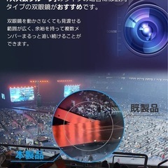 ★新品★ 双眼鏡 ライブ 推し活 12倍 軽量  防振 白の画像