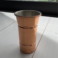 純銅製 ハンマード　ビアタンブラー5個セット ビアカップ ビールグラス コップの画像