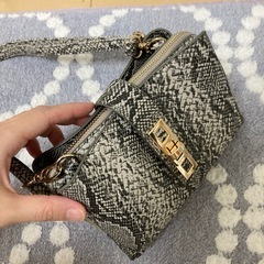 パイソン柄ショルダーバッグの画像