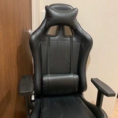 ニトリ　ゲーミングチェア　ブラックの画像