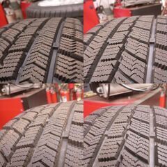 185/60R15 2024年 ほぼ新品ｽﾀｯﾄﾞﾚｽﾀｲﾔ＆ﾄﾖﾀ純正ｱﾙﾐﾎｲｰﾙ4本の画像