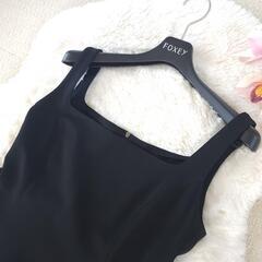 FOXEY NEW  フレアーワンピース ブラック 40サイズの画像