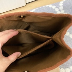 バイカラー仕切りバッグの画像