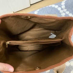 バイカラー仕切りバッグの画像