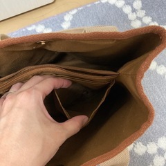 バイカラー仕切りバッグの画像