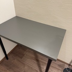 IKEA LINNMON 高さ調整可能テーブル　
グレーの画像