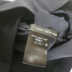 FOXEY NEW YORK バルーンワンピース ネイビー 38サイズの画像