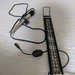 水槽用ヒーター（HL-188、25W）とLEDライトのセットの画像