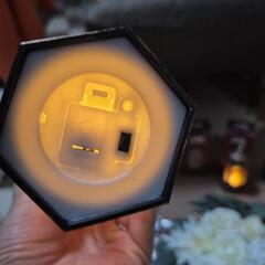 アンティーク風LEDライト×3個(箱あり)の画像
