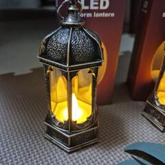 アンティーク風LEDライト×3個(箱あり)の画像