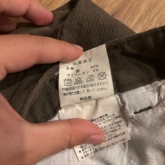 膝上スカート　カーキ　Mサイズの画像
