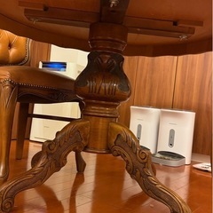 イタリア家具　ダイニングテーブル　チェアセットの画像