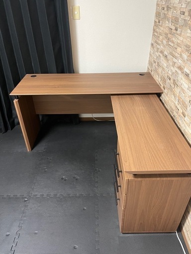 【ニトリ】L字型 システムデスク ニトリ L型コーナーデスク(ZK012 72 MBR) : ニトリ Yahoo!店