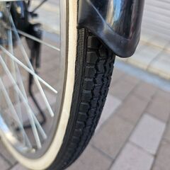 自転車　24インチ　ママチャリ　カギは新品交換しました　ek-623brmedの画像