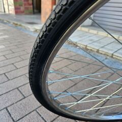 自転車　24インチ　ママチャリ　カギは新品交換しました　ek-623brmedの画像