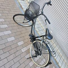 自転車　24インチ　ママチャリ　カギは新品交換しました　ek-623brmedの画像