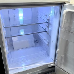 【美品】シャープ 2ドア冷凍冷蔵庫 SJ-D14E-S (シルバー系) 137Lの画像