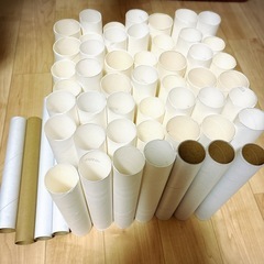 自由研究 工作 図工 トイレットペーパーの芯 キッチンペーパーの芯 ラップの芯セットの画像