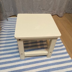 KIDS テーブルとイスセット　子ども用　白 の画像
