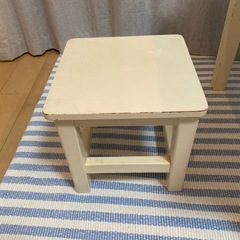 KIDS テーブルとイスセット　子ども用　白 の画像