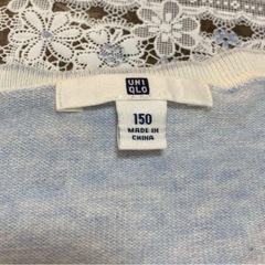 UNIQLO ユニクロ カーディガン　ブルーの画像