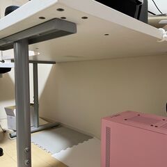 ニトリ　天板(プレフェ 140R) 幅1400mm×奥行990mm×高さ580~855mmの画像
