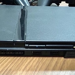 SONY ソニー　PlayStation 2（PS2）本体とコントローラー　AVケーブル　一式　周辺機器　ブラック　薄型　SCPH-77000 プレーステーション2の画像
