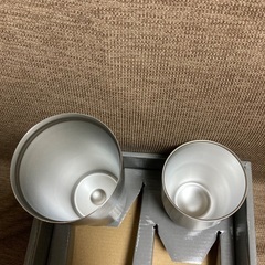 真空ステンレスタンブラー&カップ(未使用)の画像