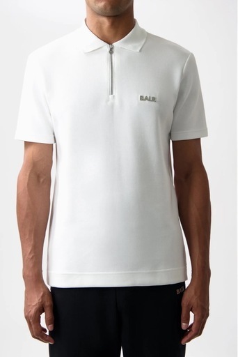 BALR. Q-SERIES REGULAR FIT ポロシャツ ホワイト S BALR. Q-SERIES