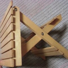 折りたたみ 木製 花台 椅子にもなりそうな品 お譲りします。＊石川県＊美川より＊期間限定の画像