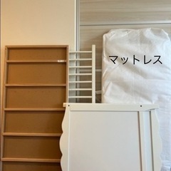 IKEAベビーベッド マットレス､シーツ付の画像