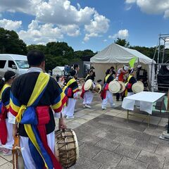 韓国伝統楽器サムルノリの教室です。の画像