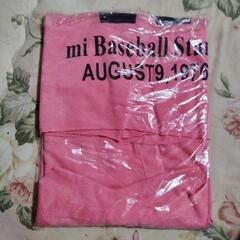 古着Tシャツピンクに英文字サイズМの画像