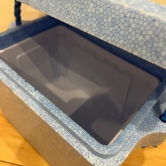 発泡スチロール製のクーラーボックスの画像