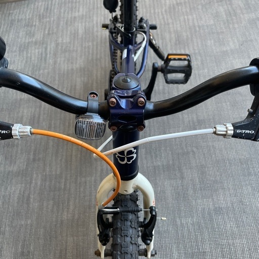 【引取限定】ヨツバサイクル　16インチ　ネイビー　ホワイト  カスタム