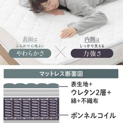 アイリスプラザ マットレス ボンネルコイルの画像