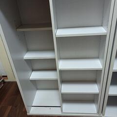 本棚 2種 ホワイトカラーの画像