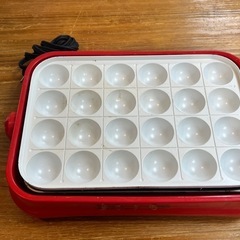 ホットプレート兼たこ焼き器の画像