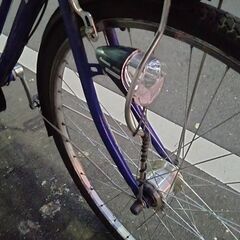 自転車27インチ LEDオ−トライト 6段ギア（青）の画像