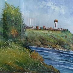 超大型　直筆　肉筆　油絵　絵画　絵の画像