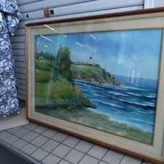 超大型　直筆　肉筆　油絵　絵画　絵の画像